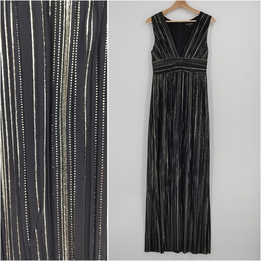 Guess | metallic striped maxi